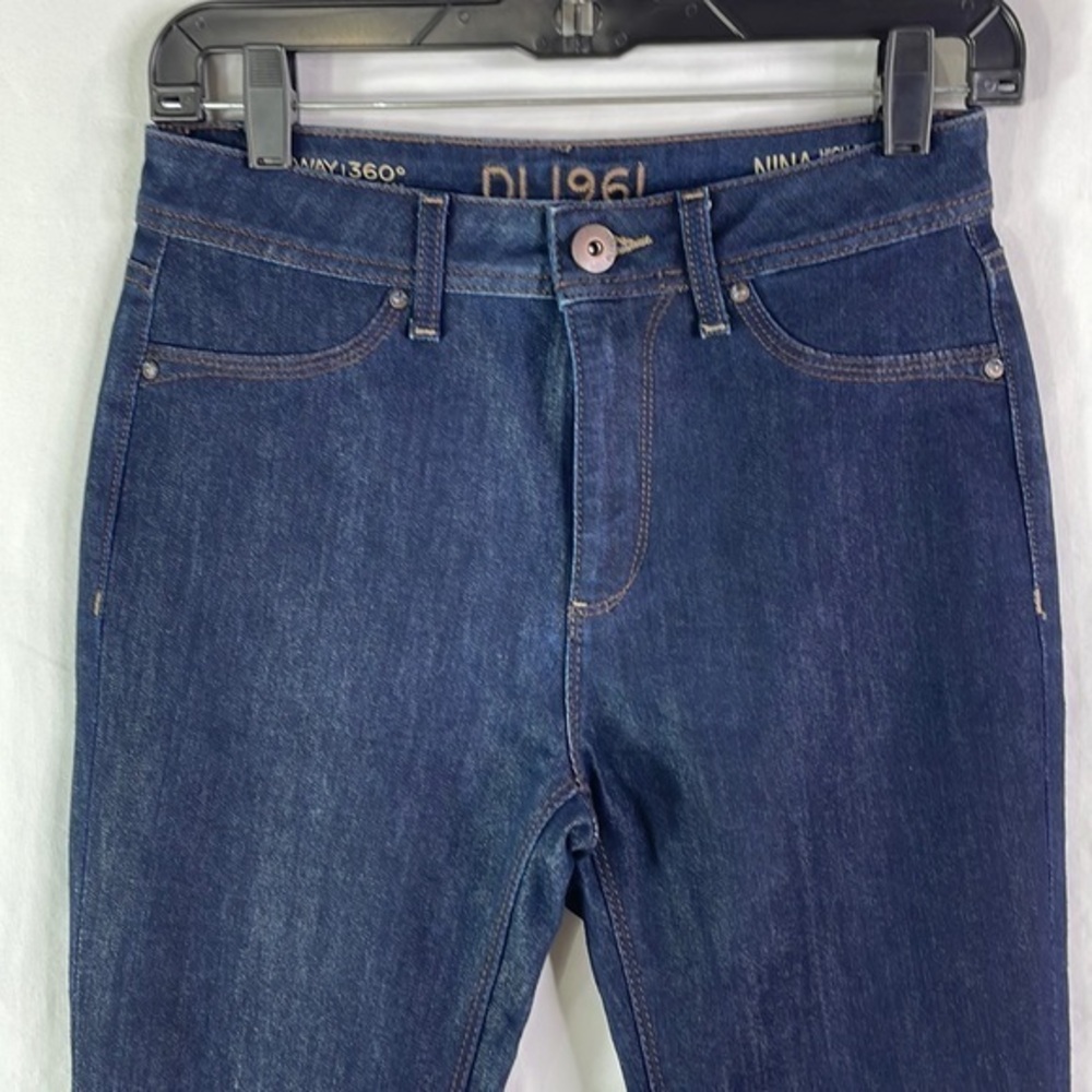 DL1961 Nina hi rise skinny, dark jeans, four-way stretch 360 comfort